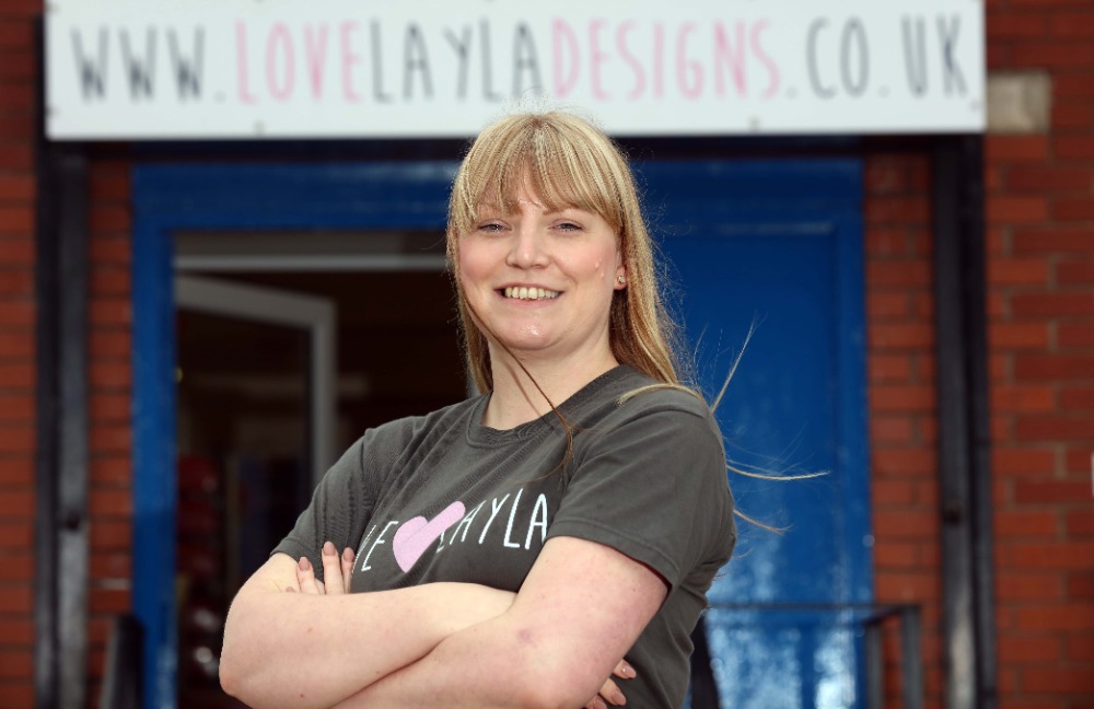Stacey Dennis founder of Love Layla Designs, an online greeting card and giftware retailer offering hilarious and cheeky cards and gi